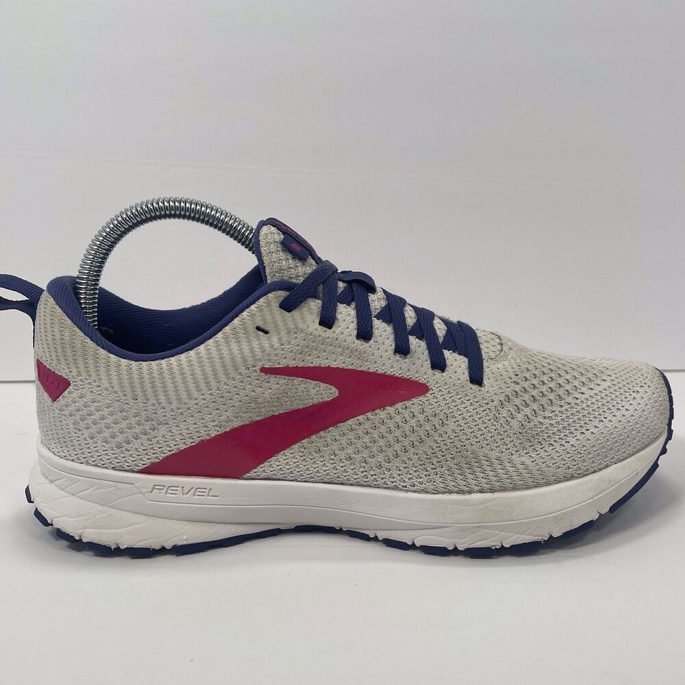 Brooks Revel 5 Women’s Size 8.5B Gray Purple Pink Athletic Running Sneakers